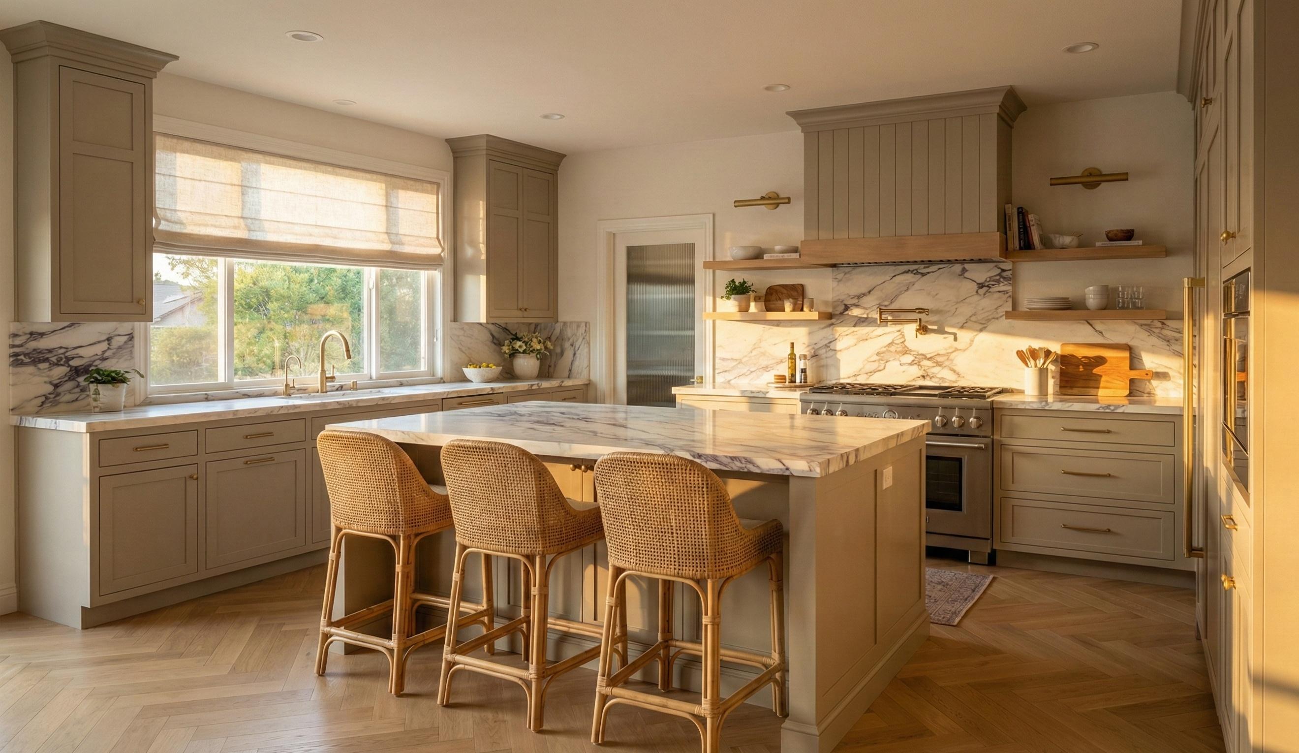 Kitchen remodel: island reconfiguration and full refresh